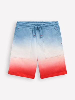 Tie Dye Shorts-Glacier Blue and Orange