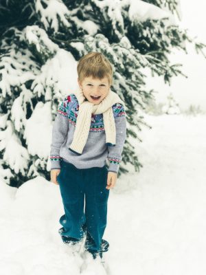 Pull-on Cord Pants-Blueberry Pie