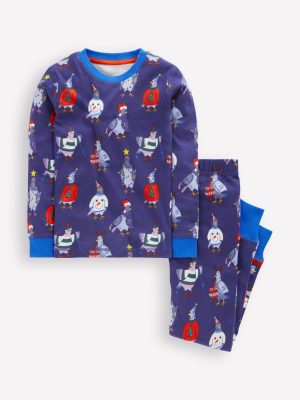 Snug Long John Pyjamas-Pigeons