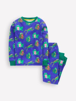 Snug Glow-In-The-Dark Pyjamas-Surf The Web Frogs