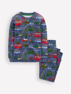 Snug Glow-In-The-Dark Pyjamas-Festive Cars