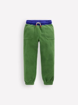 Cosy Fleece Joggers-Broccoli Green
