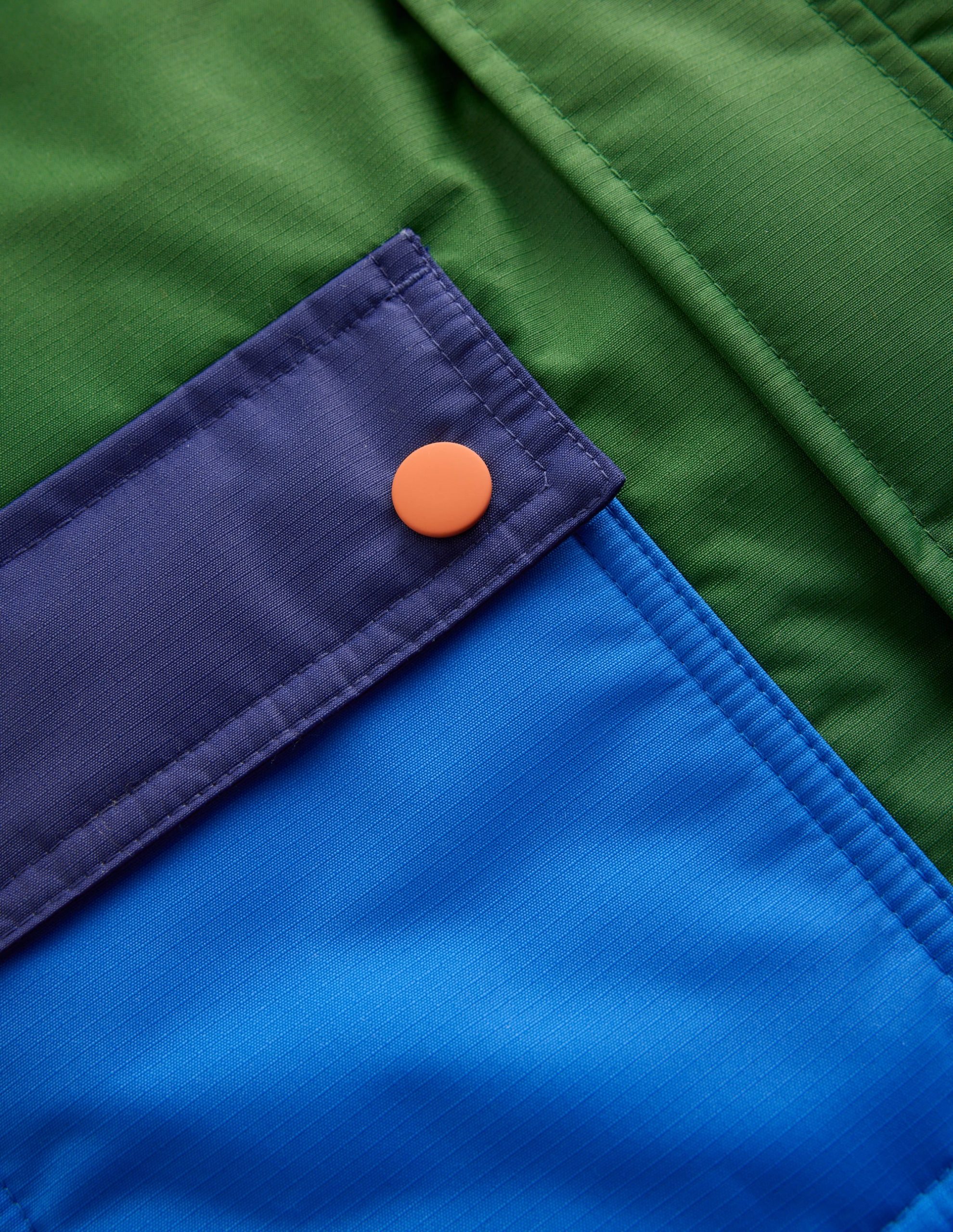 4-in-1 Waterproof Coat-Blue/Green Colourblock - Image 3