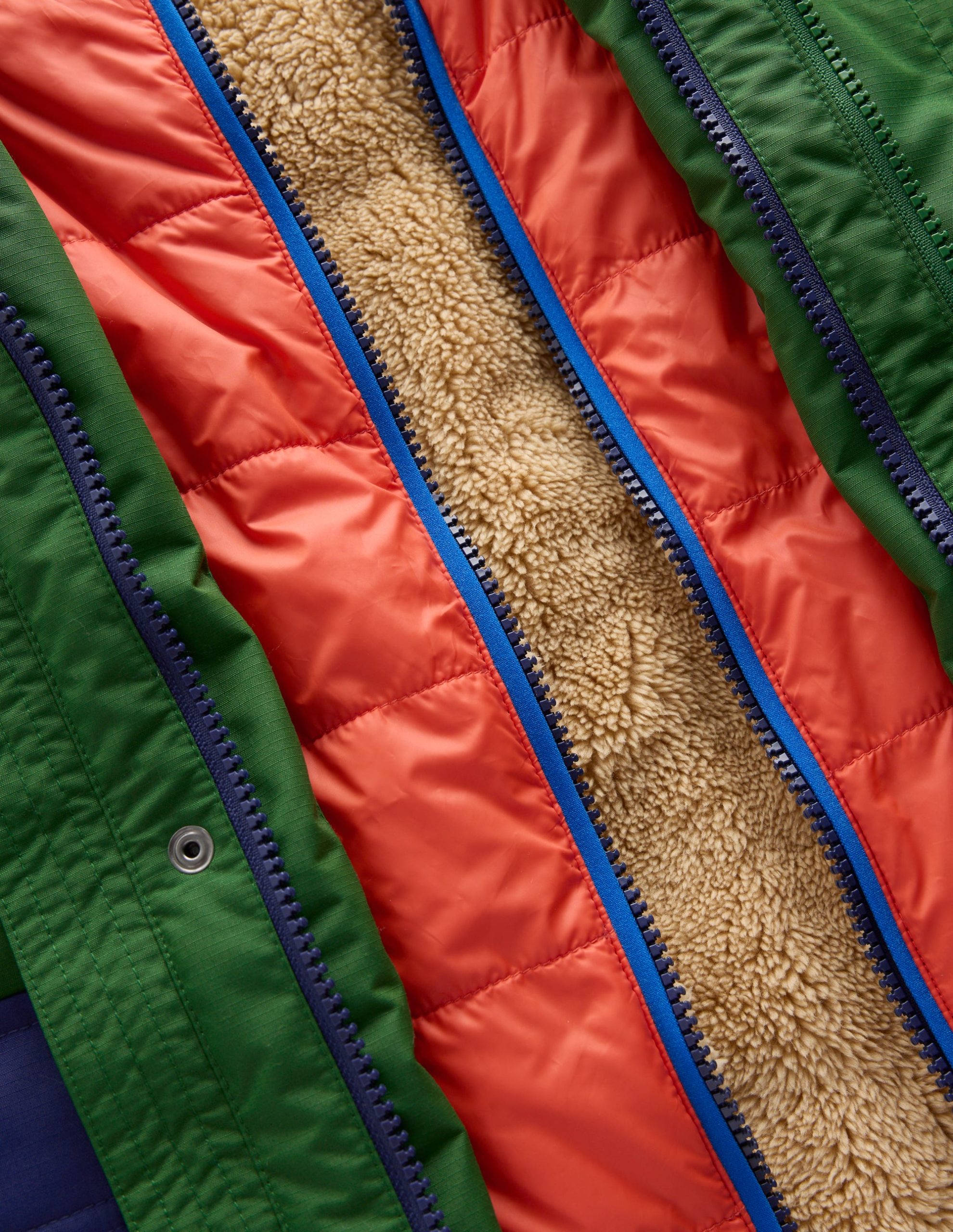 4-in-1 Waterproof Coat-Blue/Green Colourblock - Image 5