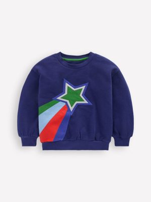 Fun Sweatshirt-Colourblock Stars