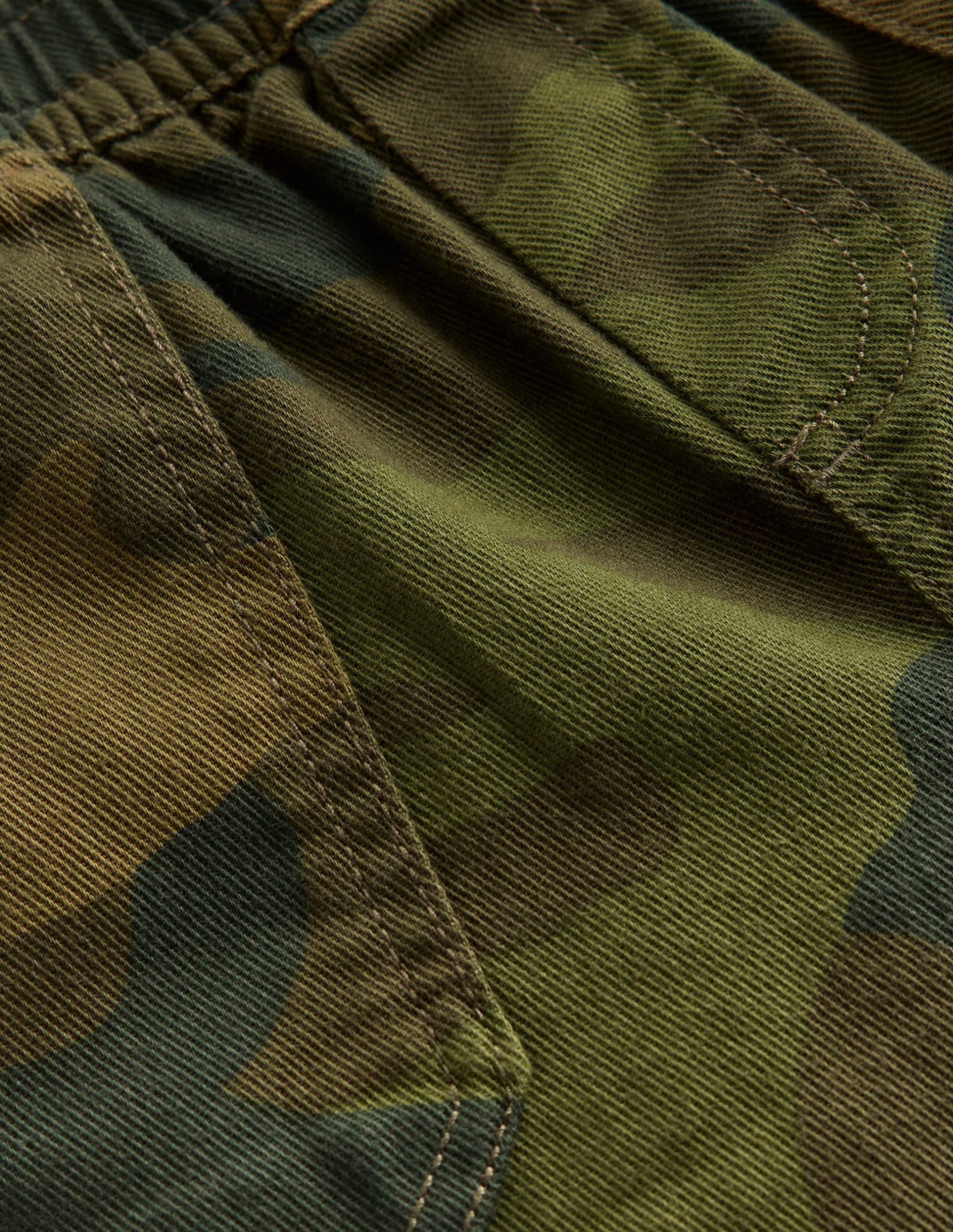 Pull-on Cotton Pants-Camo - Image 3