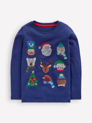 Longsleeve Superstitch T-shirt-Twilight Christmas Characters