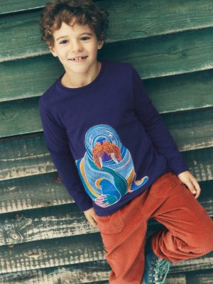 Long Sleeve Superstitch T-shirt-Medieval Blue Walrus
