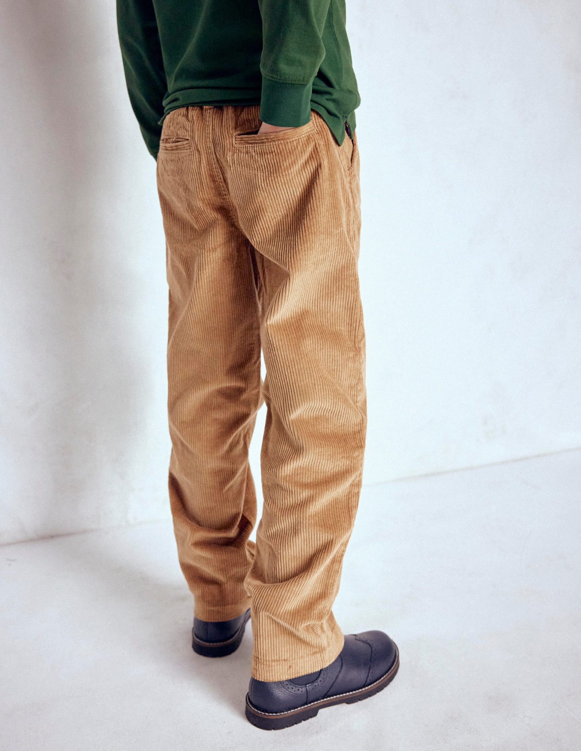 Everyday Relaxed Pants-Camel Cord - Image 2