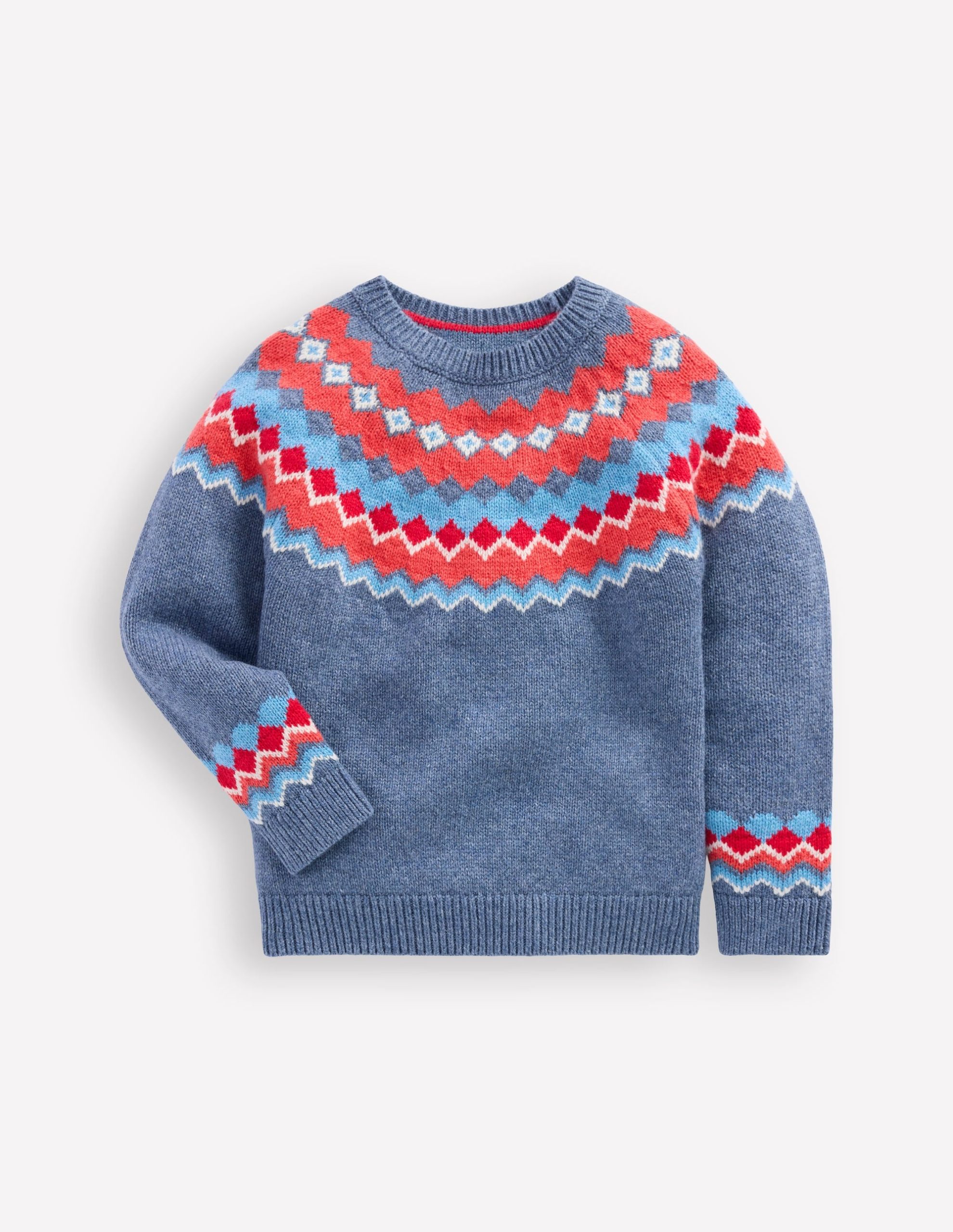 Fair Isle Sweater-Blue Classic Fair Isle - Image 3
