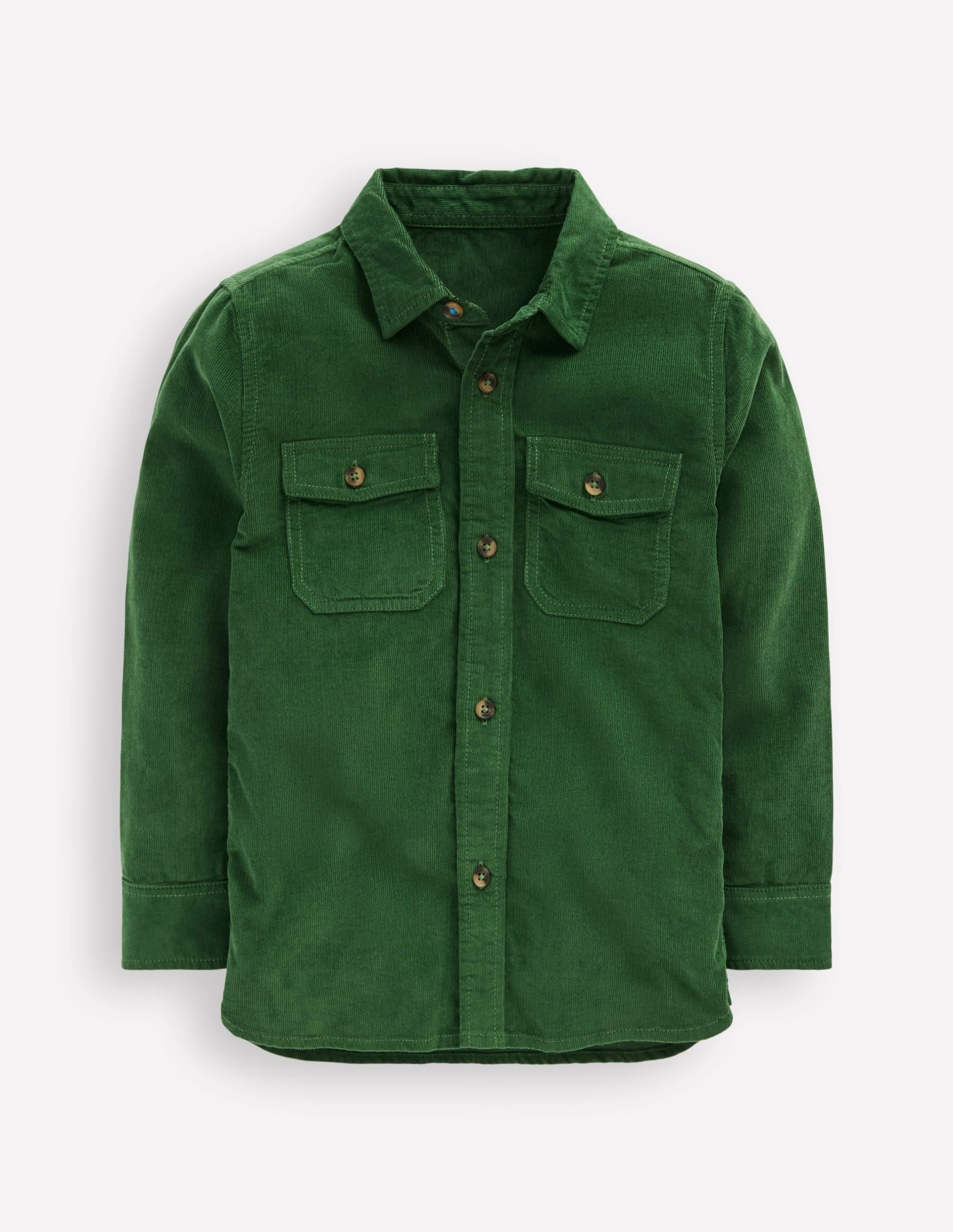 Corduroy Shirt-Pine Green