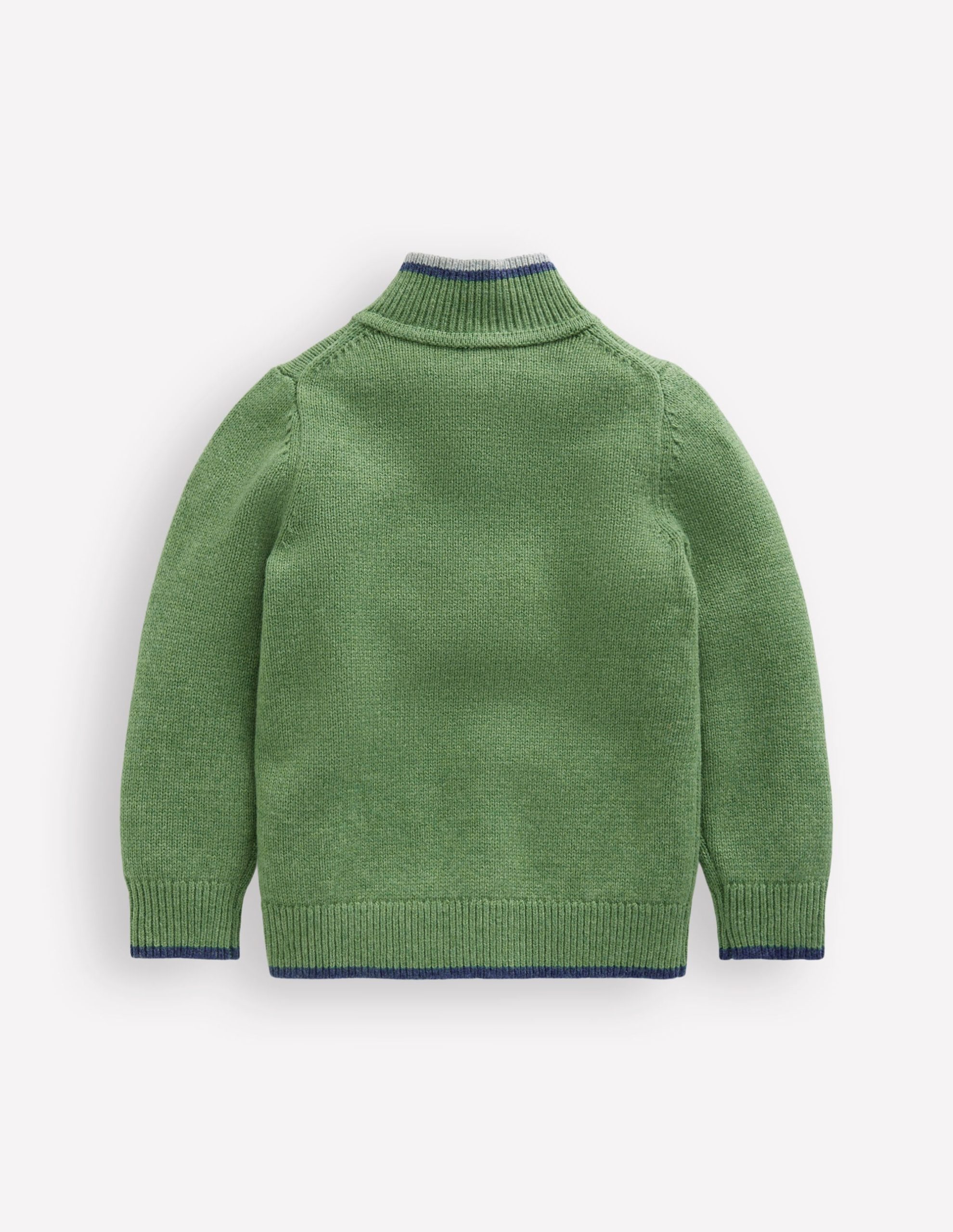 Heritage Half-Zip Jumper-Safari Green - Image 5
