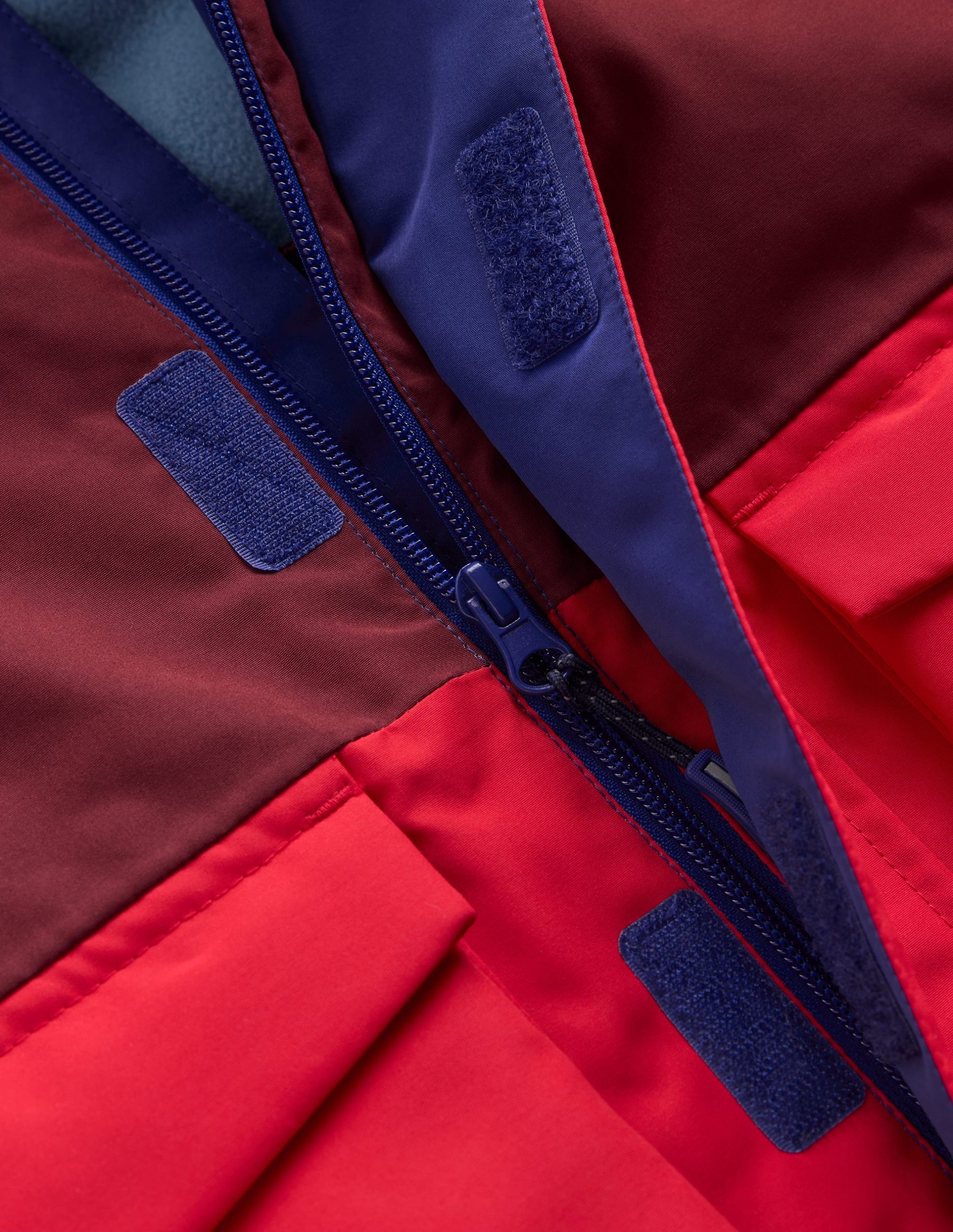 All-Weather Waterproof Coat-Red Chevron Colourclock - Image 4