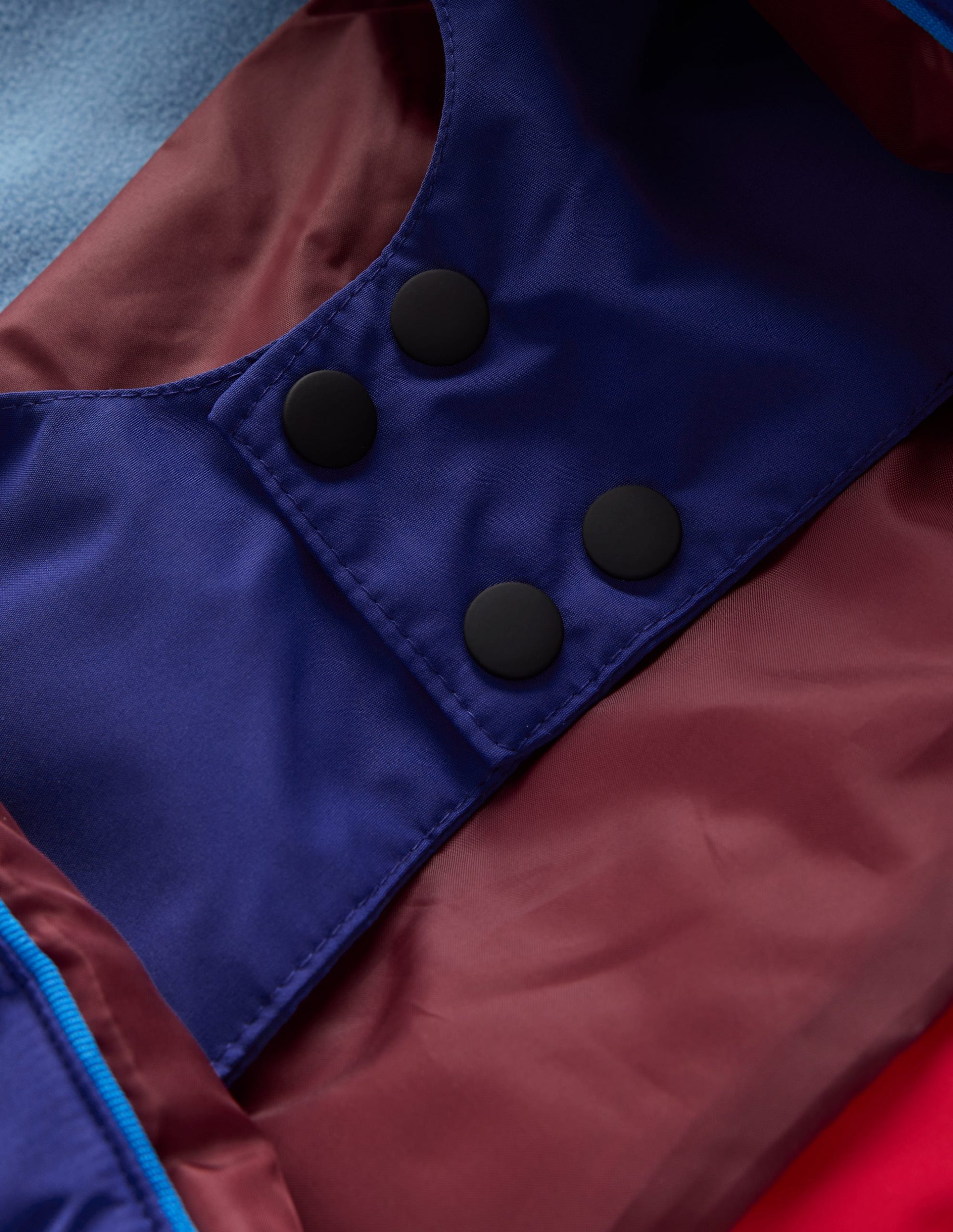 All-Weather Waterproof Coat-Red Chevron Colourclock - Image 6