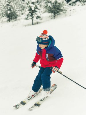 All-Weather Waterproof Coat-Red Chevron Colourclock