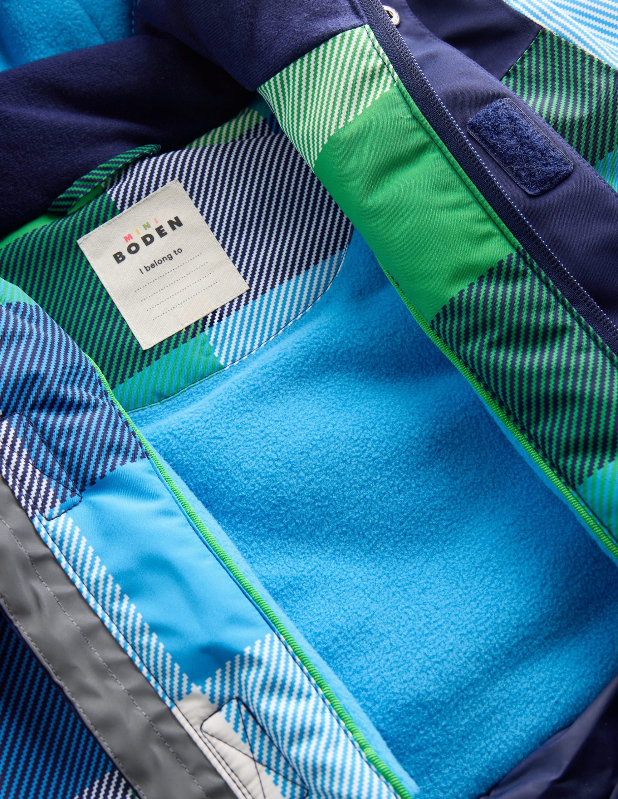 All-Weather Waterproof Coat-Green Check - Image 5