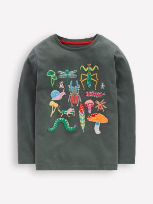 Glow Superstitch T-shirt-Smoke Insects