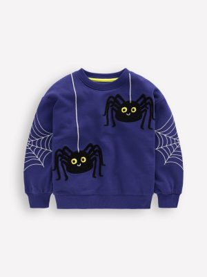 Fun Sweatshirt-Starboard Blue Spider