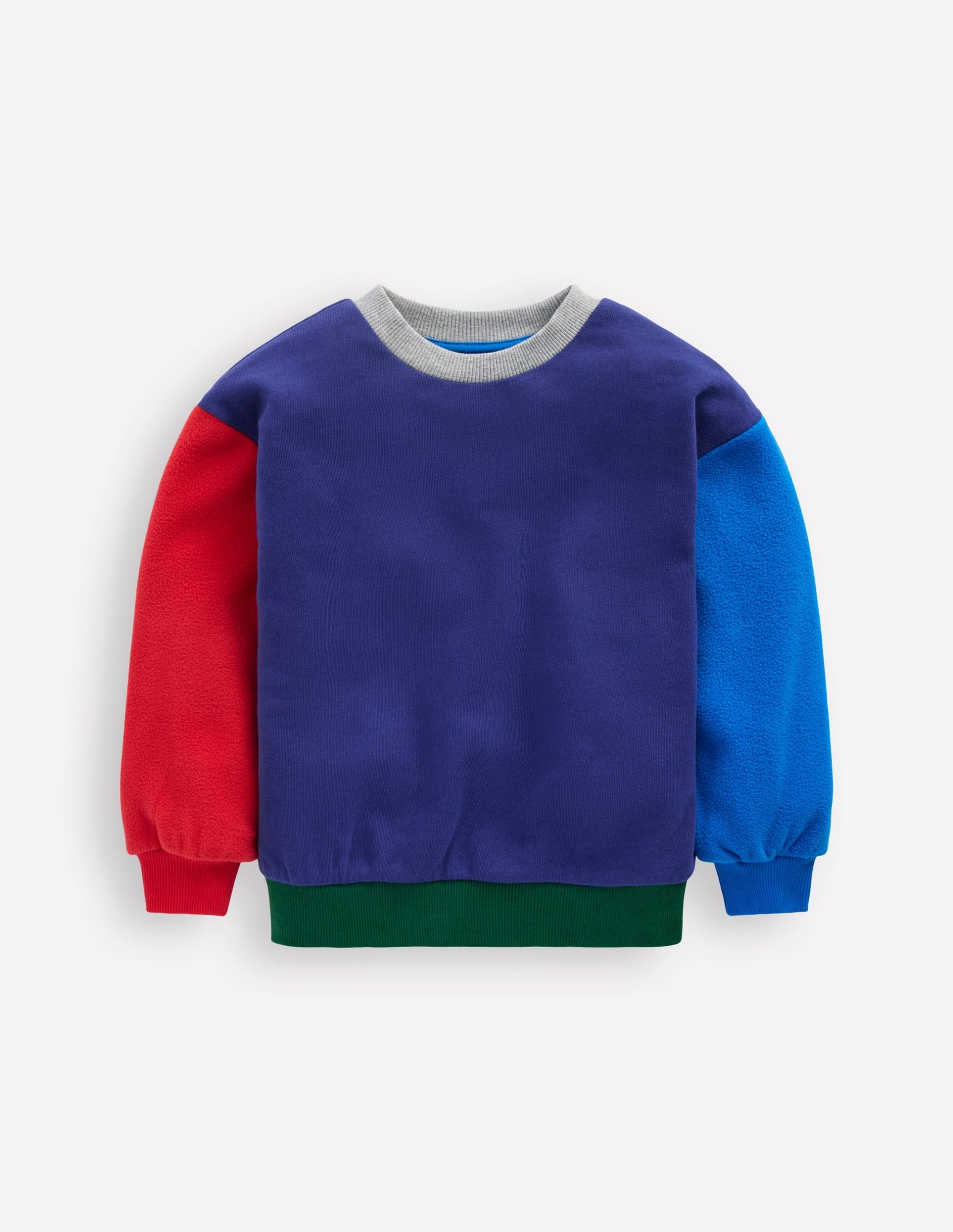 Colourblock Sweatshirt-Blue Colourblock