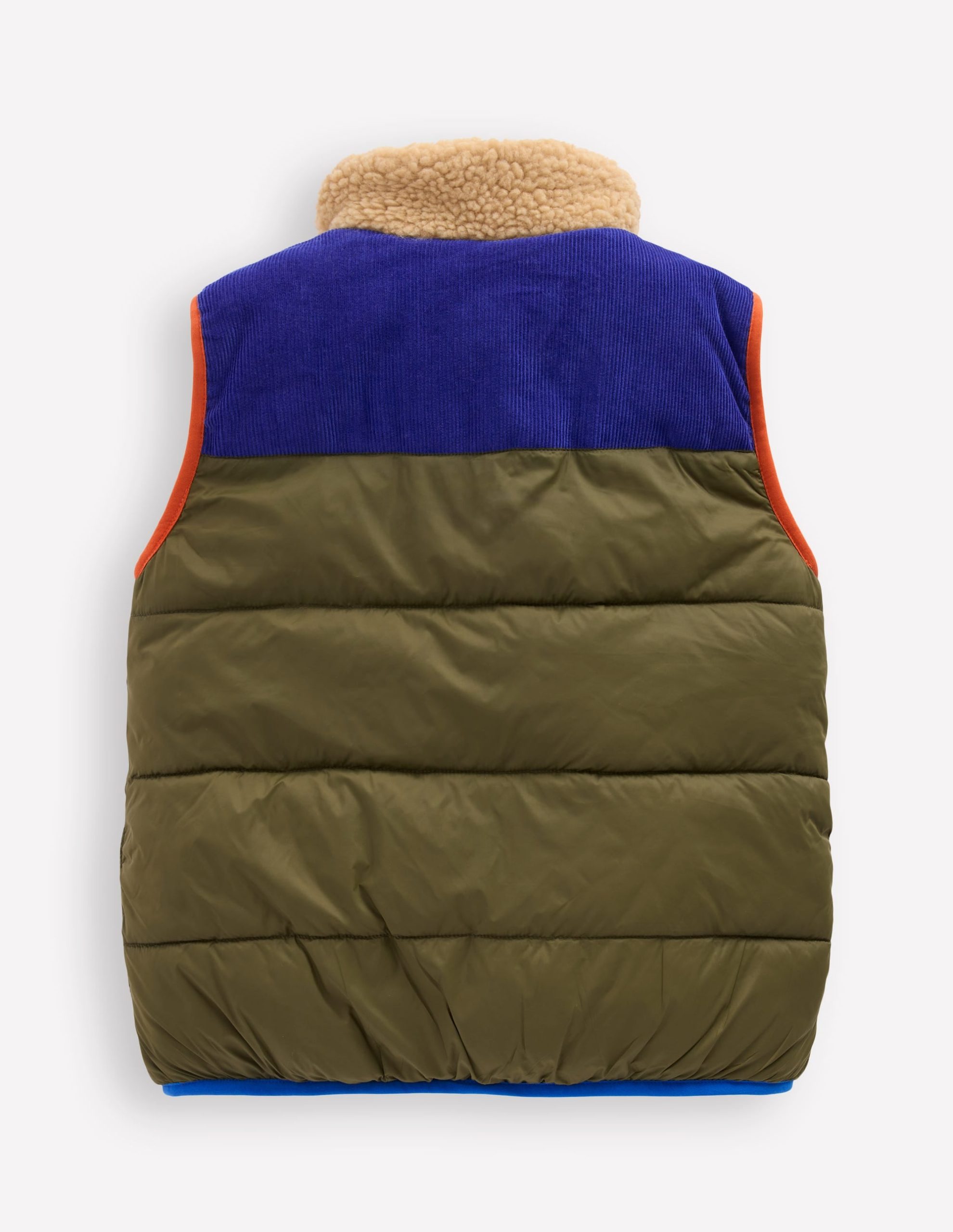 Borg Lined Gilet-Woodland Green - Image 2