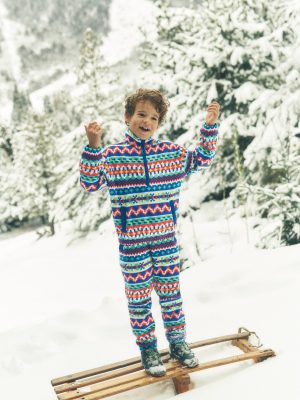 Cosy Geometric Fleece-Multi Fair Isle