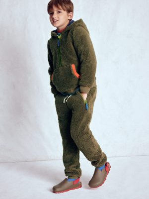 Fleece Joggers-Classic Khaki