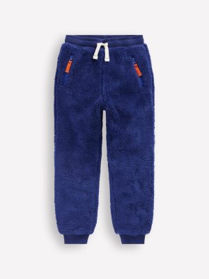 Fleece Joggers-Navy