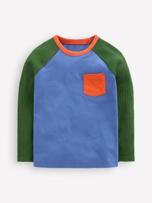 Waffle Mix Raglan-Riverside Colourblock