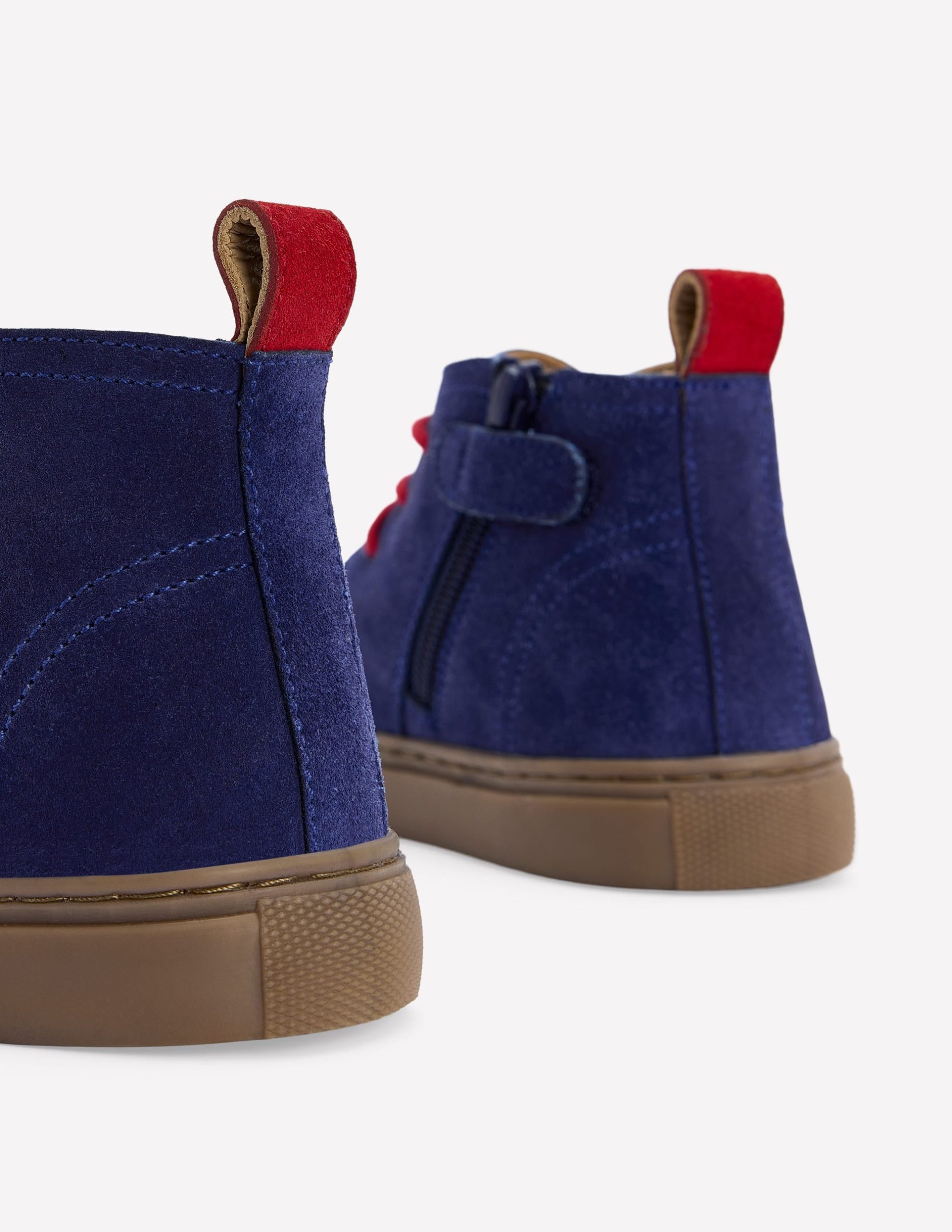 Lace up Desert Boots-College Navy - Image 3