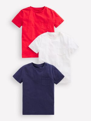 3-Pack Washed Slub T-Shirts-Classic Multi Pack