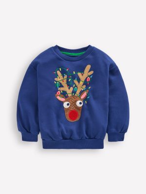 Cosy Festive Sweatshirt-Reindeer