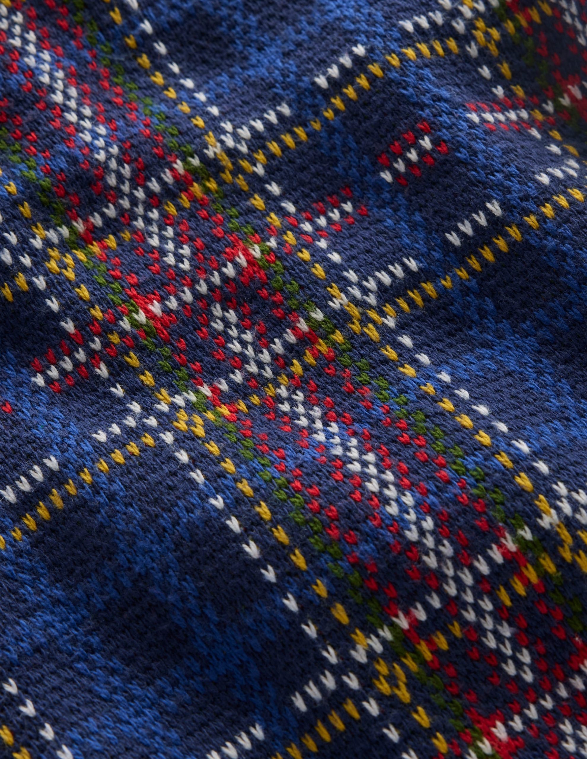 Heritage Check Sweater-Medieval Blue Check - Image 5