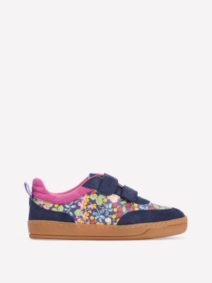 Colourblock Low Tops-Floral