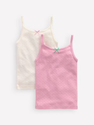 2-pack Pointelle Vests-Multi