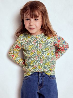 Long Sleeve Pointelle Top-Hotch Potch Floral