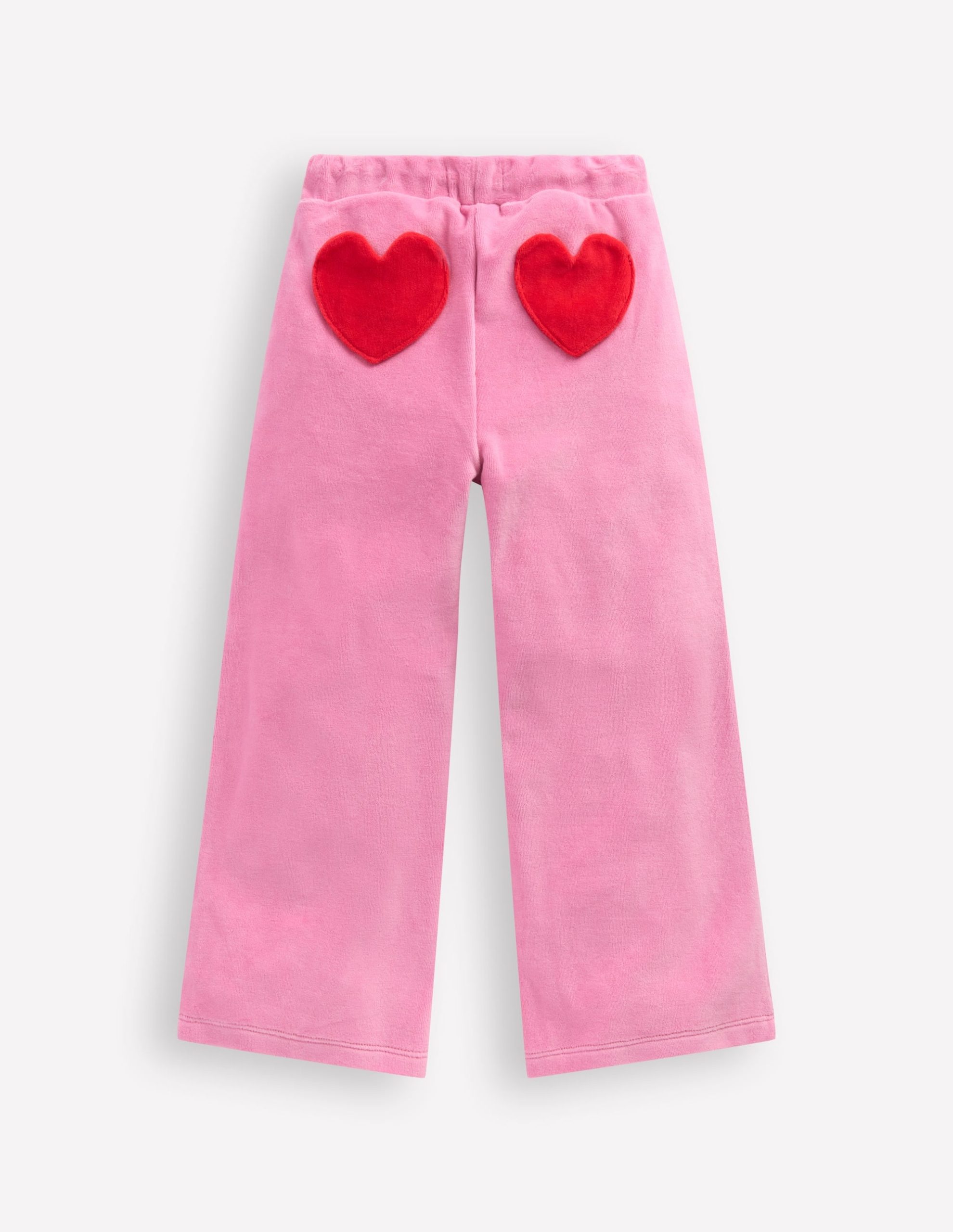 Heart Pocket Velour Jogger-Formica Pink - Image 2
