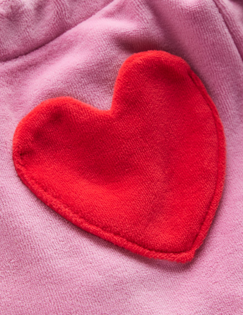 Heart Pocket Velour Jogger-Formica Pink - Image 3