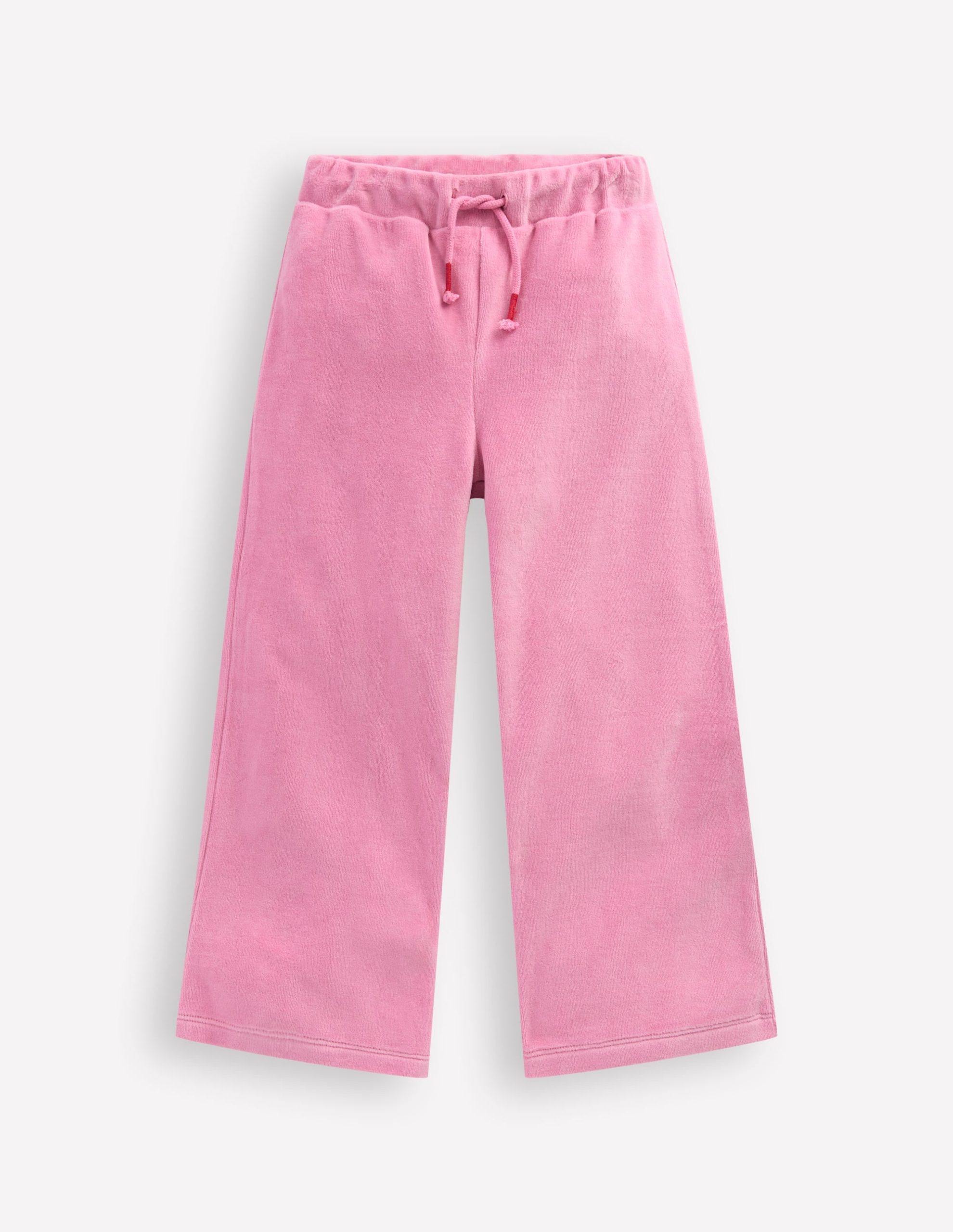 Heart Pocket Velour Jogger-Formica Pink