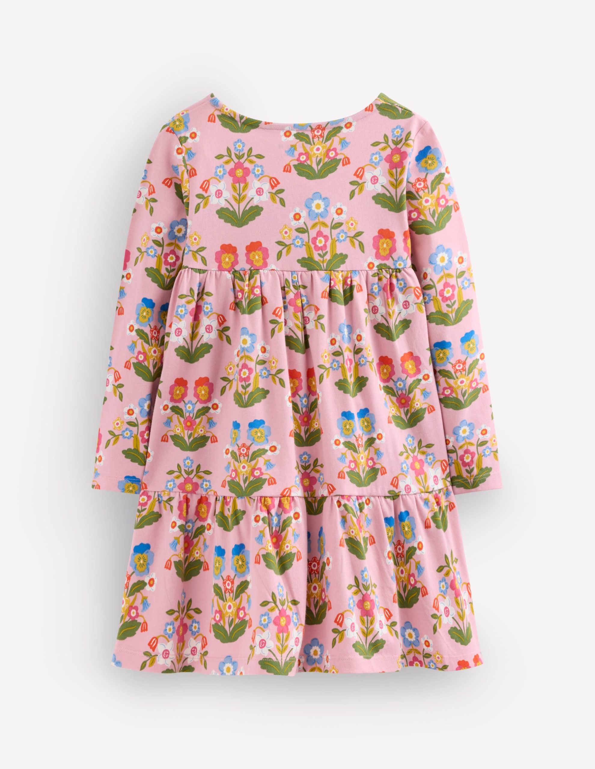 Ariel Long Sleeve Twirly Dress-Vintage Pink Pansy - Image 2