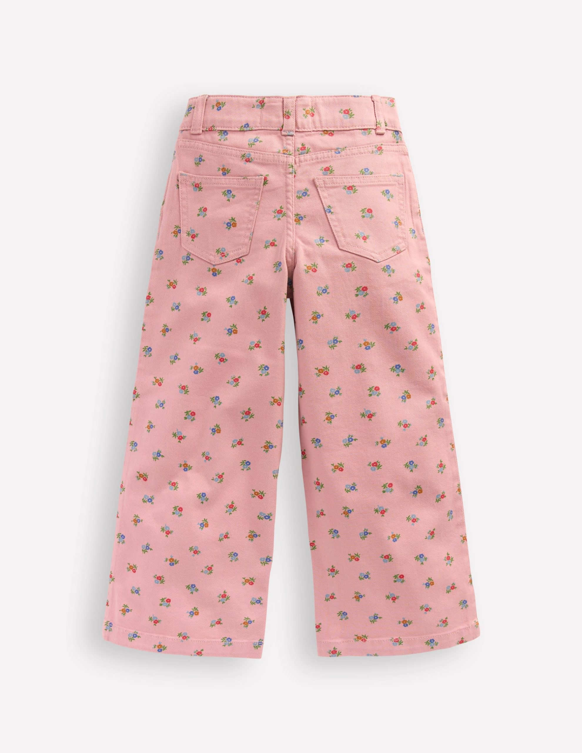 Wide Leg Pants-Vintage Pink Ditsy - Image 4