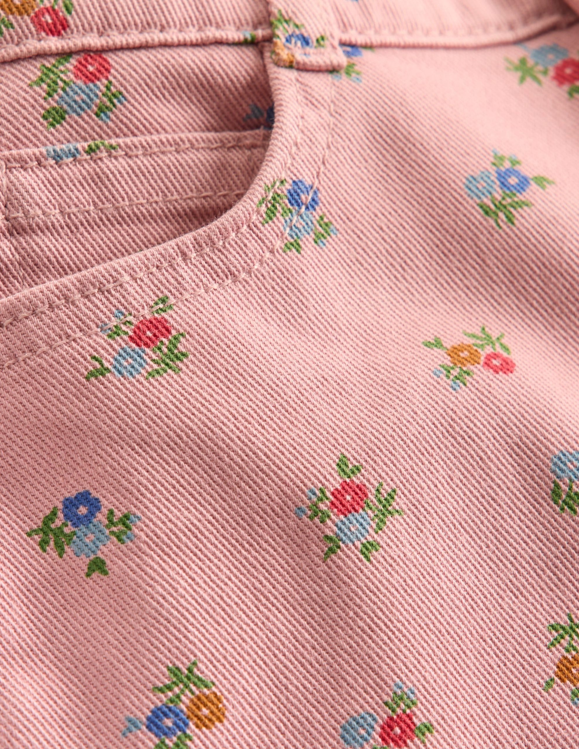 Wide Leg Pants-Vintage Pink Ditsy - Image 5