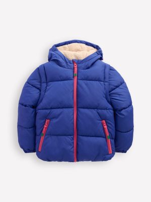 2-in-1 Padded Coat-Starboard Blue Rainbow