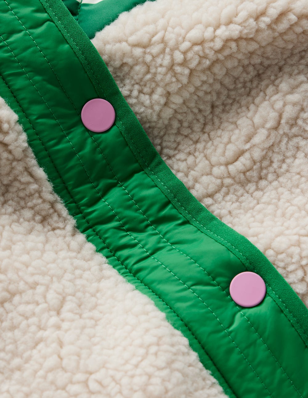 Janie Borg Mix Jacket-Rich Emerald Green Giant Daisy - Image 3