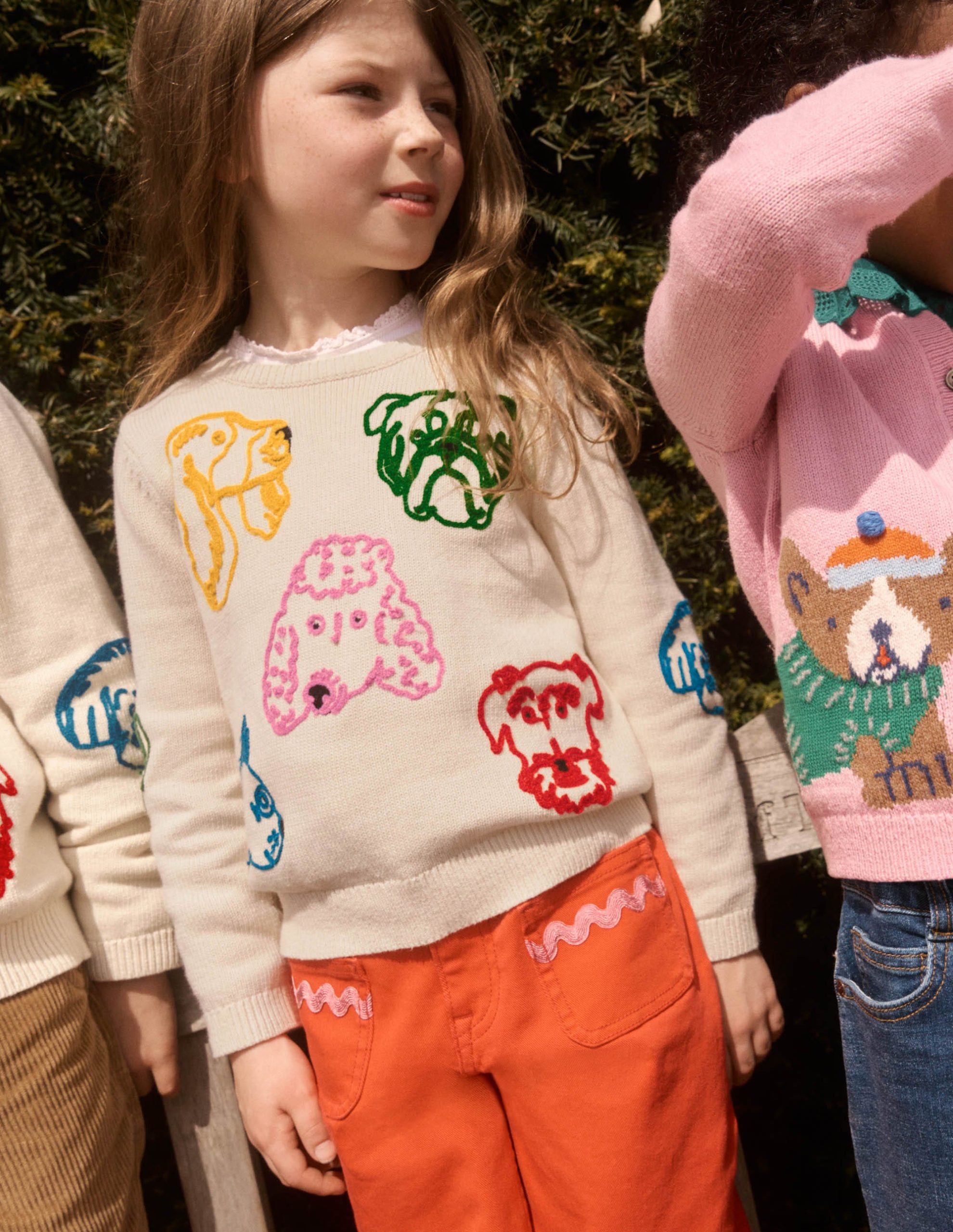Fun Logo Jumper-Warm Ivory Dogs - Image 4
