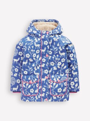 Sherpa Lined Anorak-Bluejay Woodland