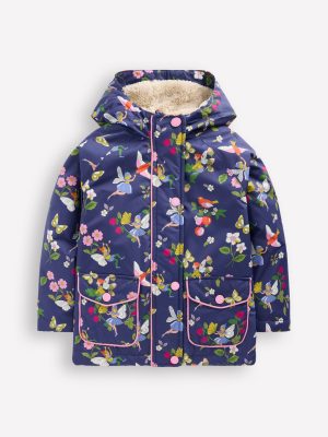 Sherpa Lined Anorak-Starboard Blue Fairies