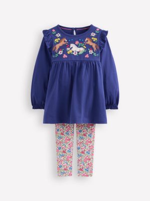 Embroidered Tunic Set-Starboard Horse Embroidery