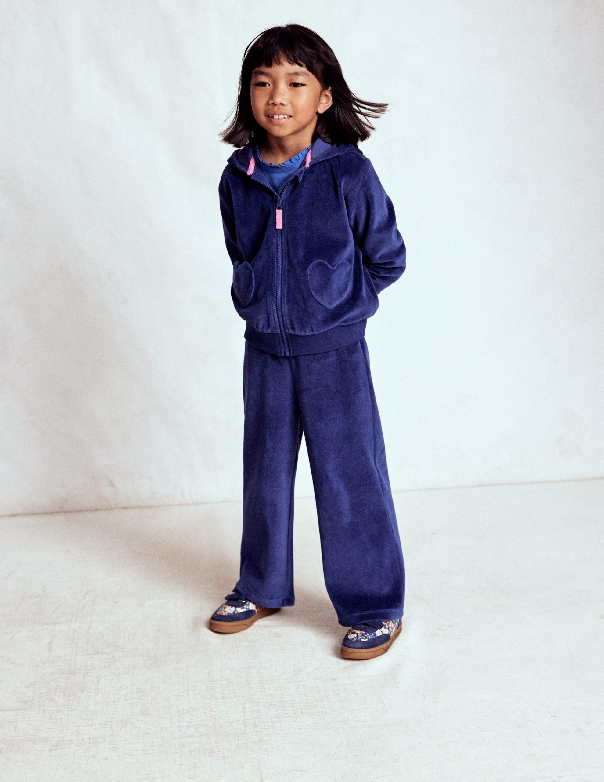 Velour Hoodie-Starboard Blue - Image 5