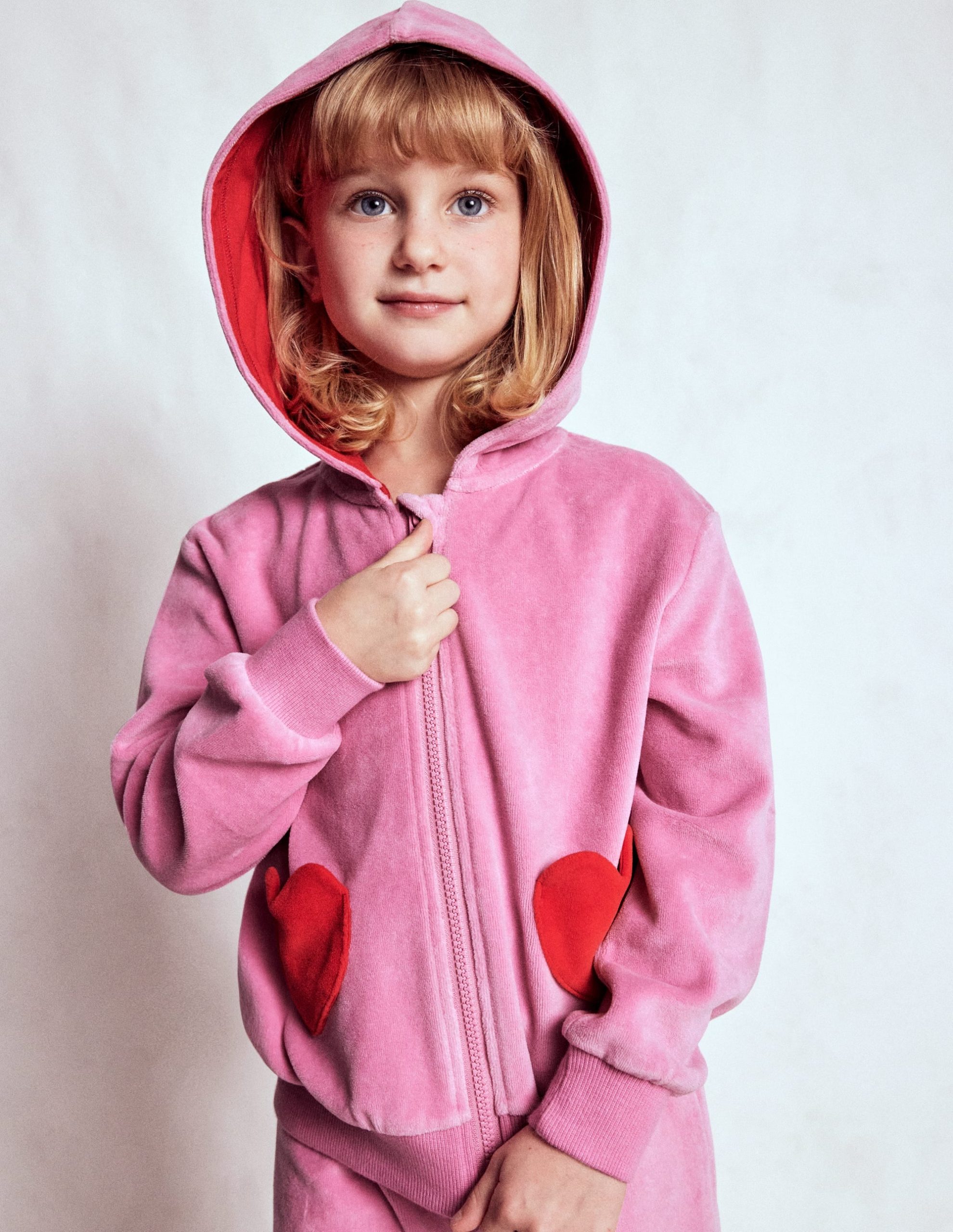 Velour Hoodie-Formica Pink - Image 2