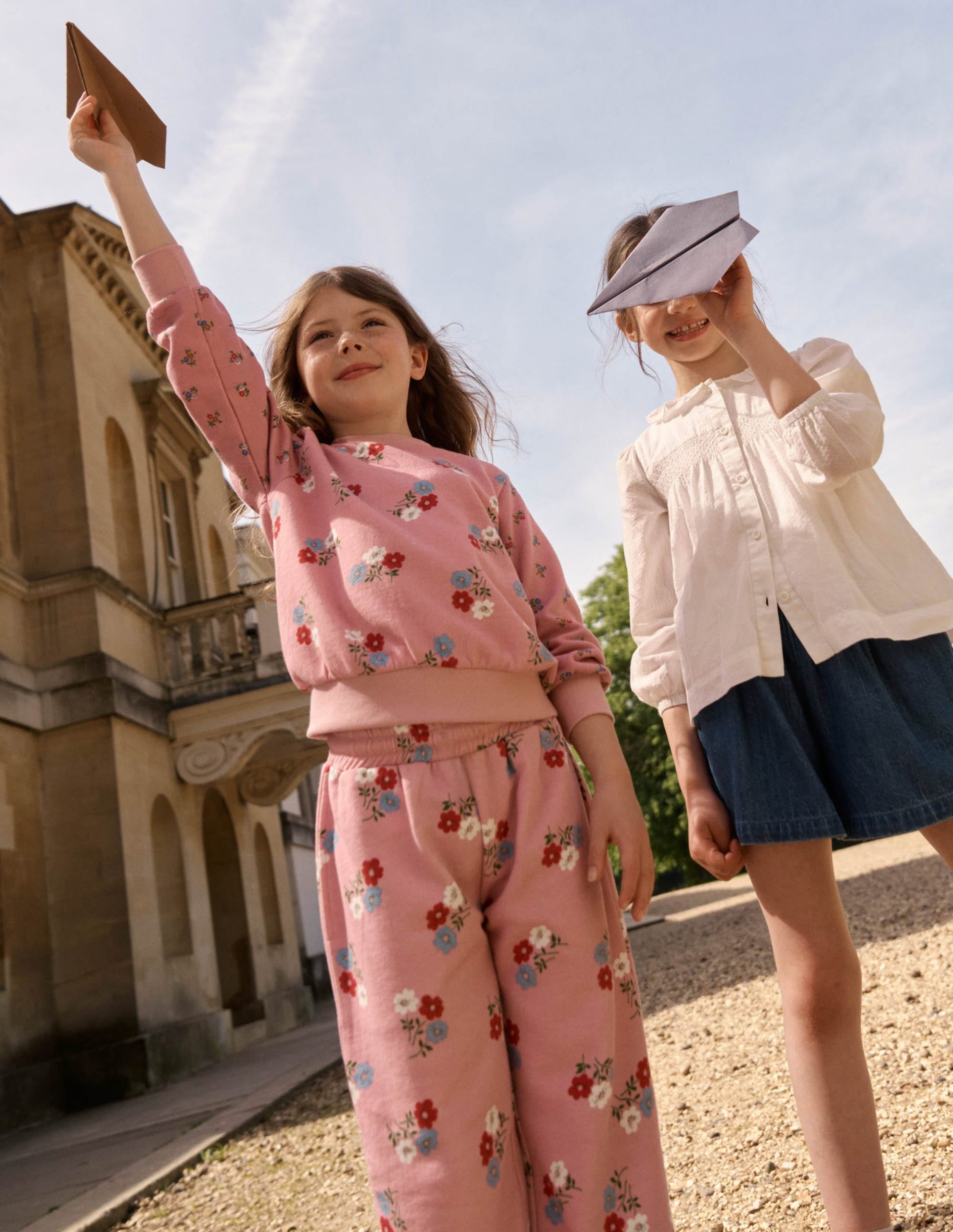 Fun Printed Jogger-Vintage Pink Posy - Image 4